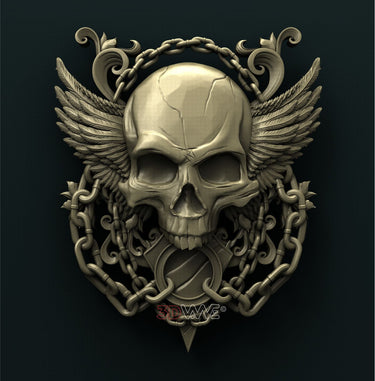 SKULL 3D STL 3DWave